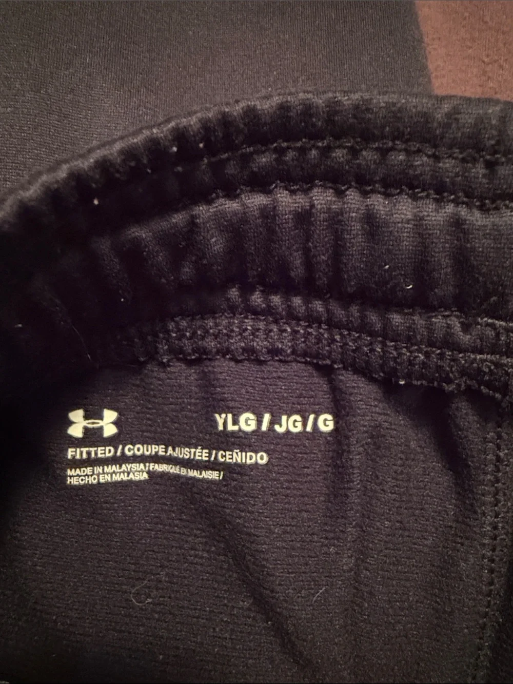 Under Armour Youth Black Track Joggers with Logo